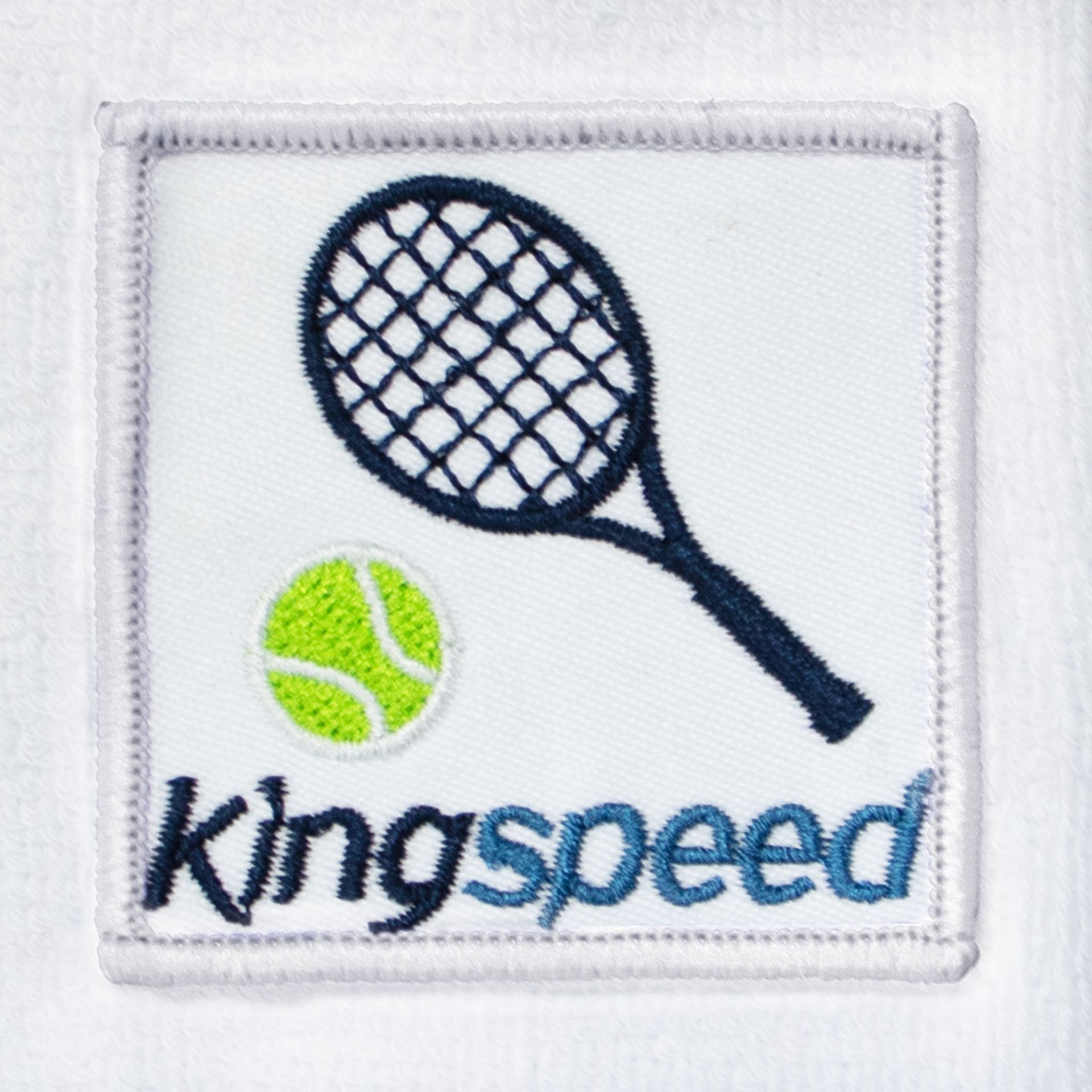 Embroidered patch logo application on custom pet accessories